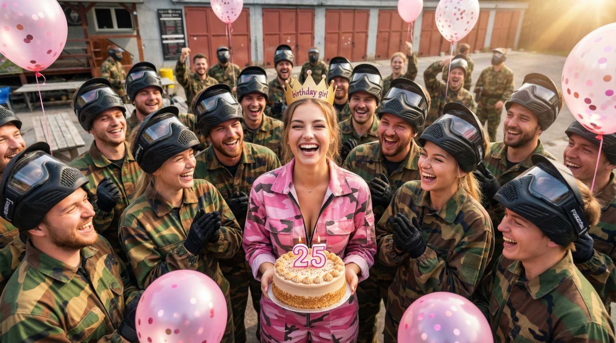 Narozeninová oslava<br>v Paintball Arena Cheb